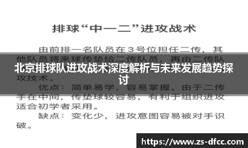 北京排球队进攻战术深度解析与未来发展趋势探讨